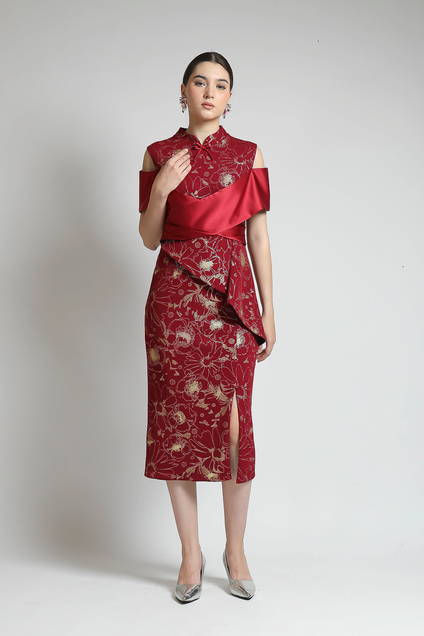 Bloom et Champs Meihua Red Dress