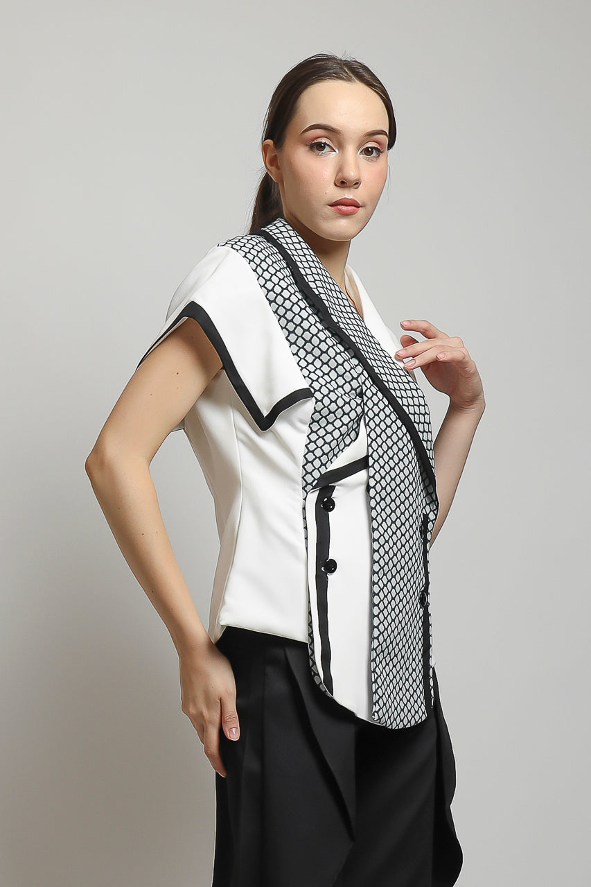 Bloom et Champs Checkered Hive Top