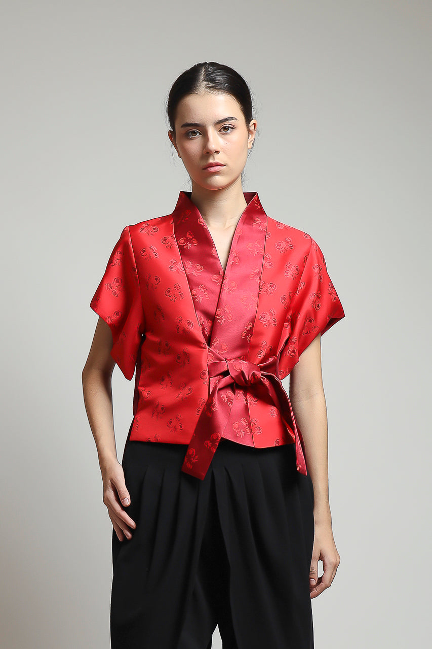 Bloom et Champs Kimono Pita Sakura Merah