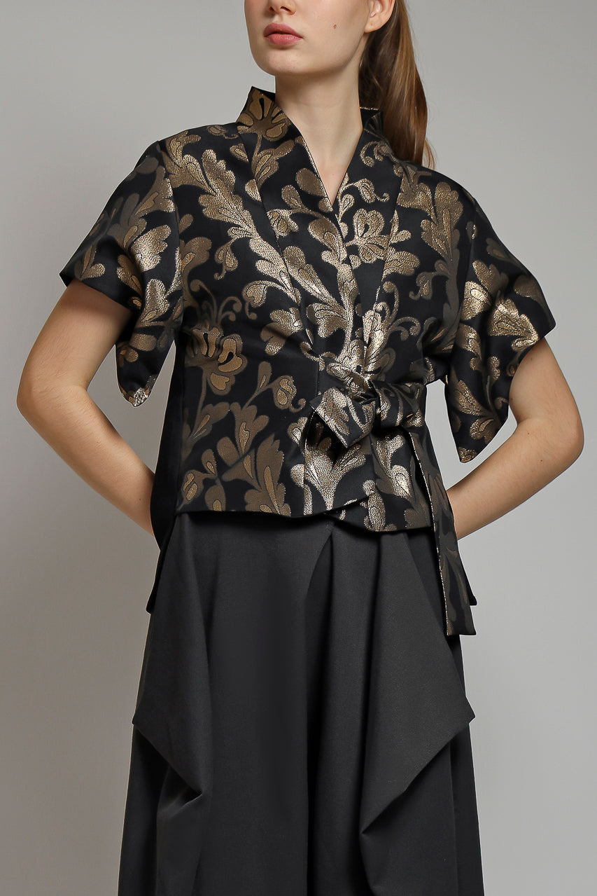 Bloom et Champs Kimono Black Goldie/Bloom Celana Kewer Abu