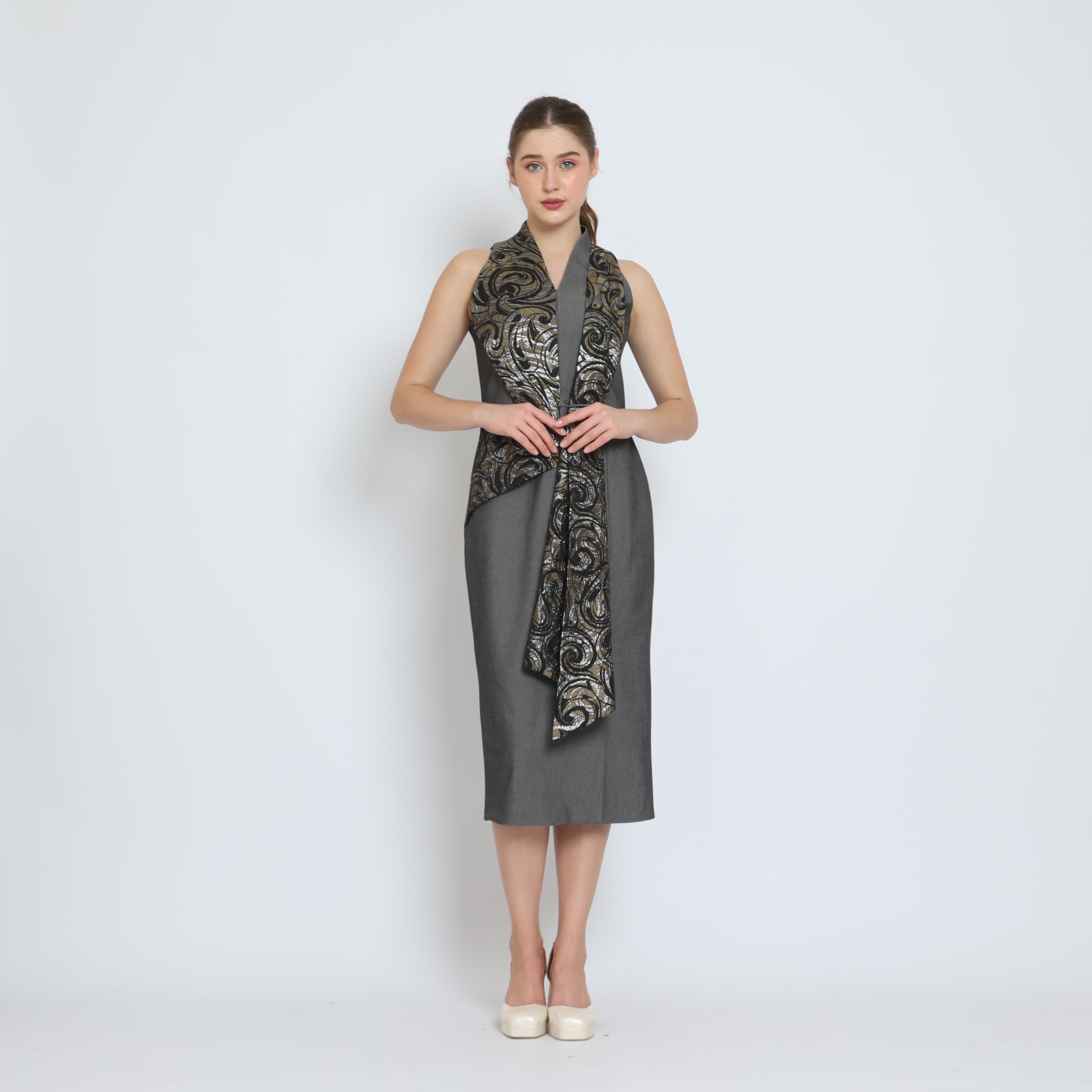 Bloom et Champs Dress Scarf Jacquard