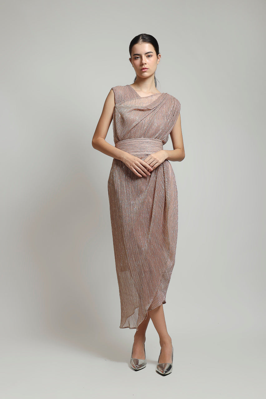 Bloom et Champs Silverish Dress Nude