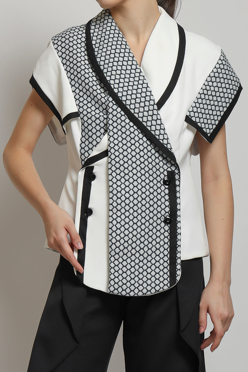 Bloom et Champs Checkered Hive Top