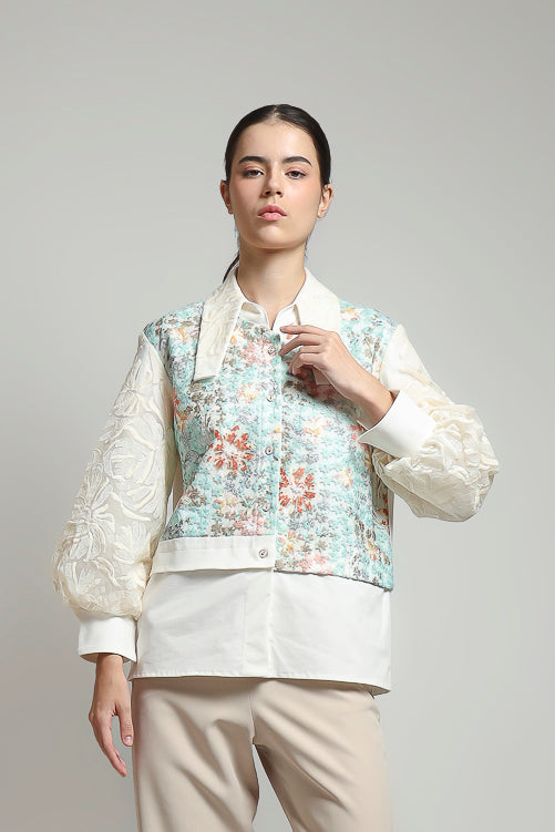 Bloom et Champs Tosca Lace Floral Shirt