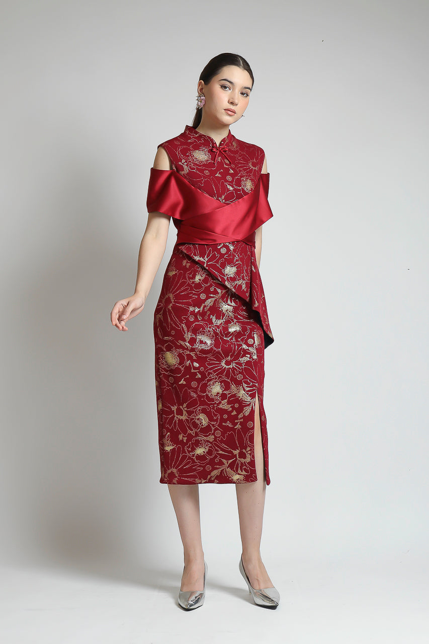 Bloom et Champs Meihua Red Dress