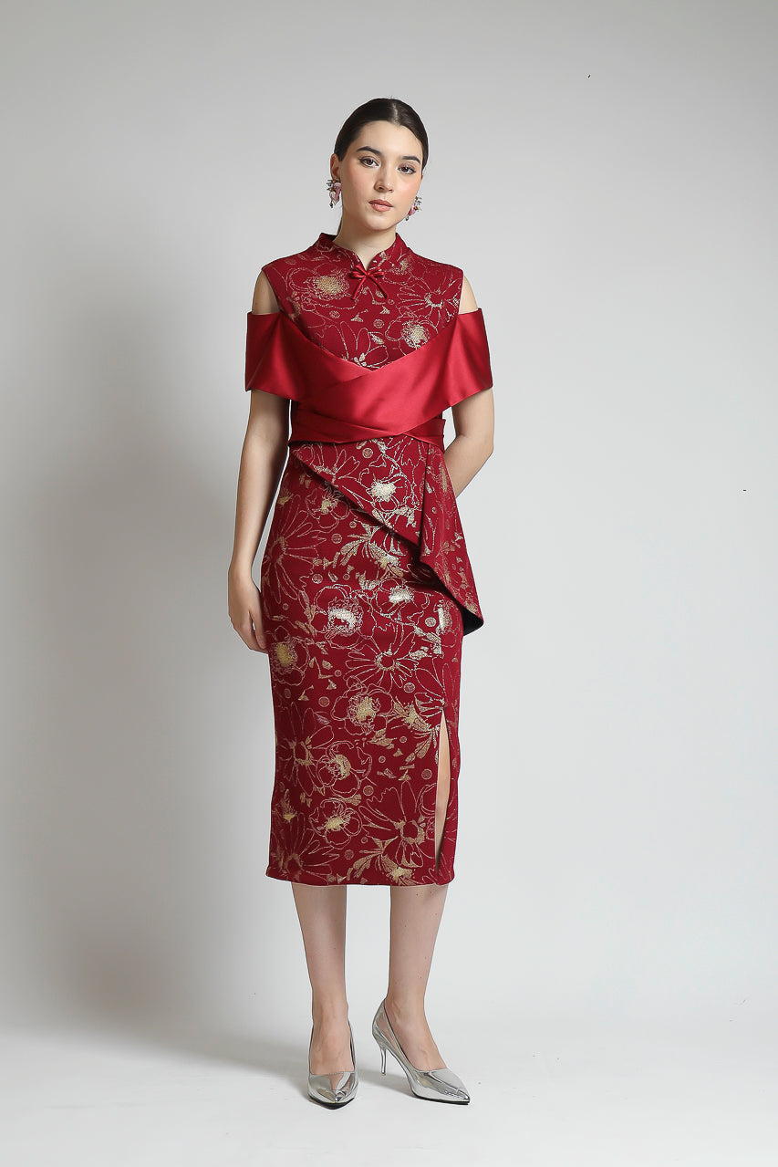 Bloom et Champs Meihua Red Dress