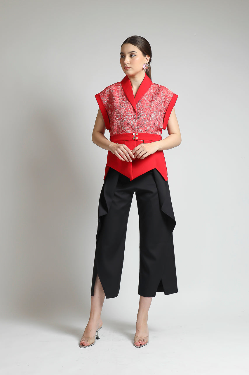 Bloom et Champs Kimono Etnik Jacquard Merah