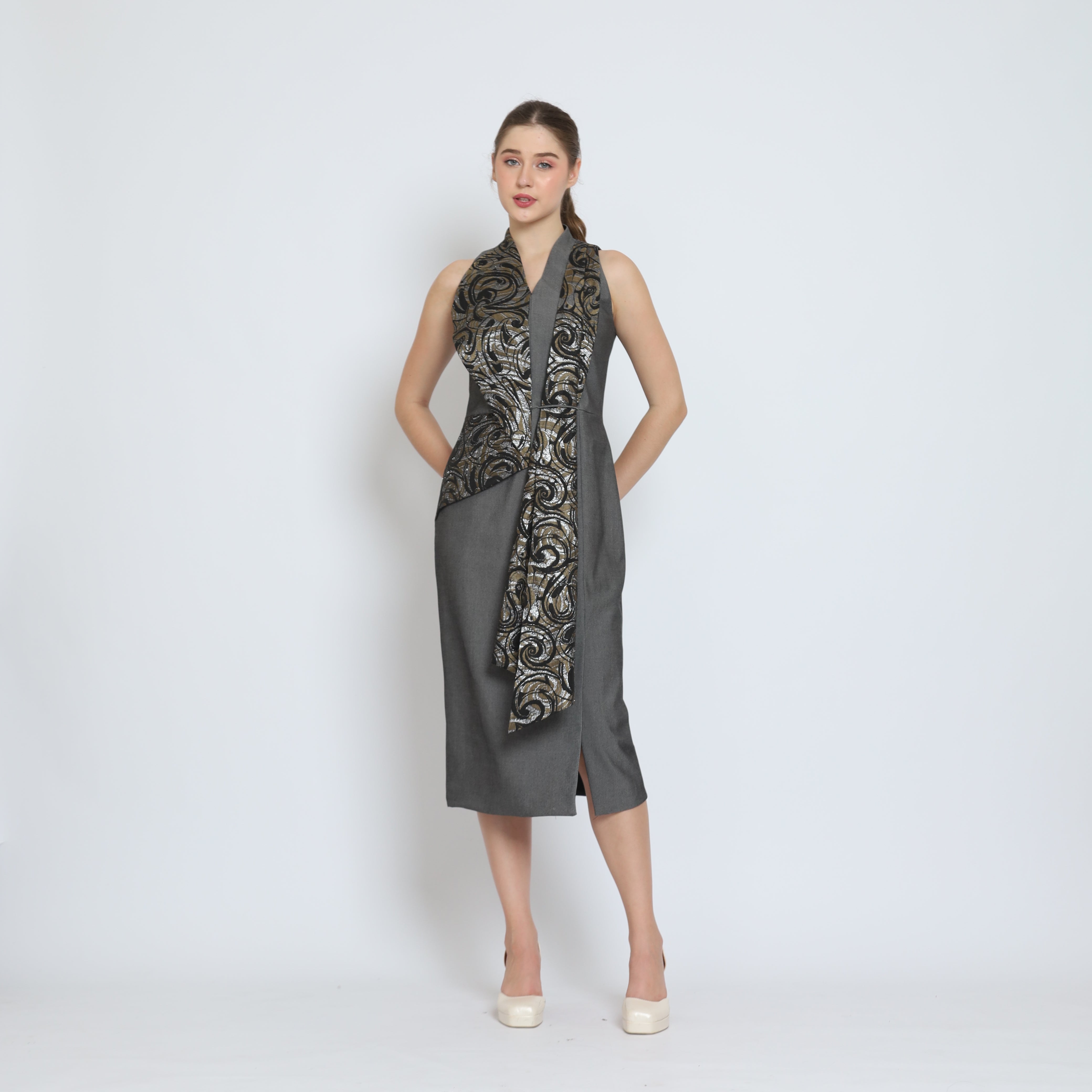 Bloom et Champs Dress Scarf Jacquard