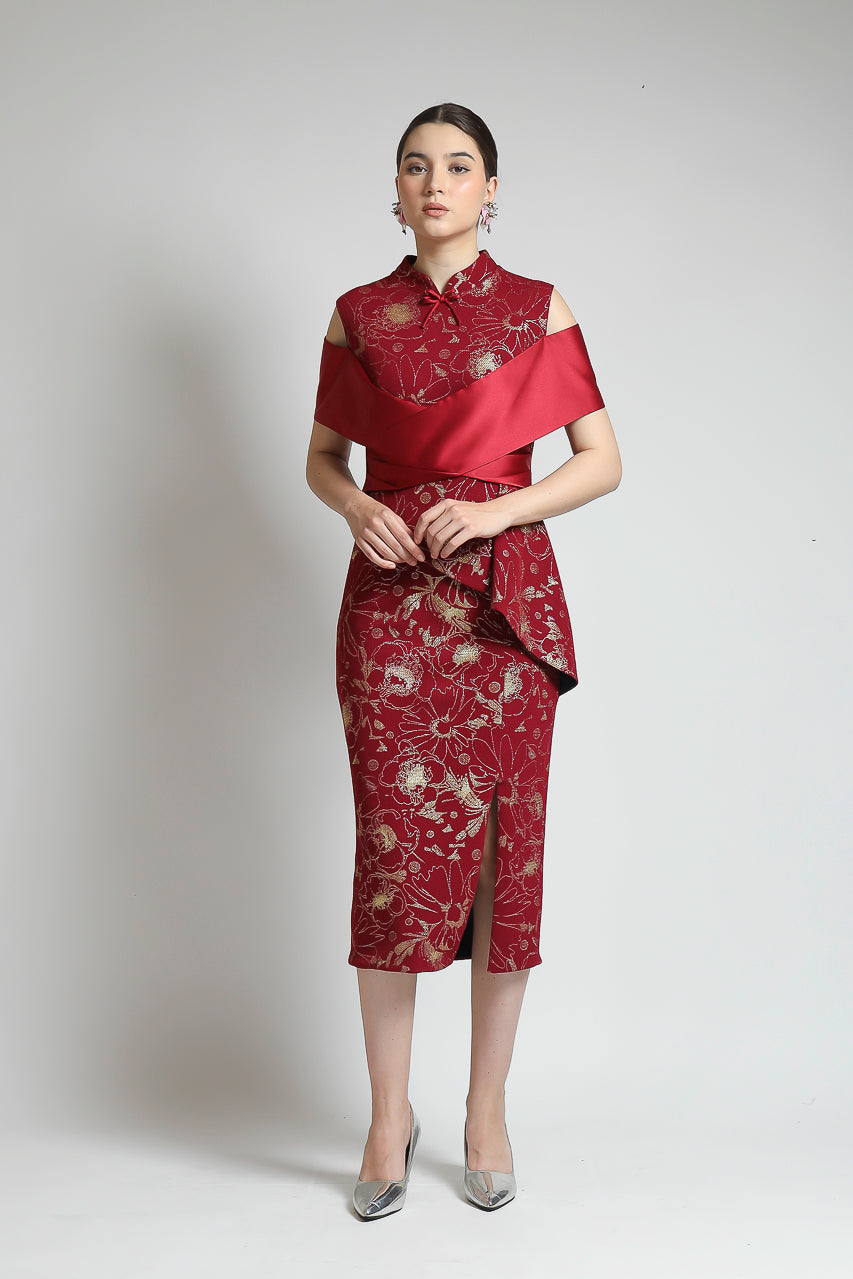 Bloom et Champs Meihua Red Dress