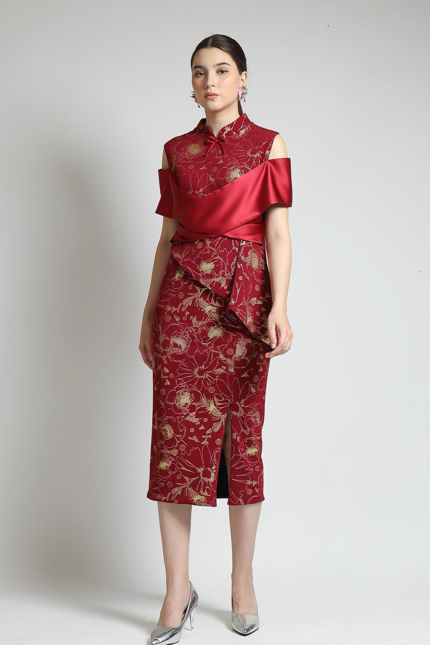 Bloom et Champs Meihua Red Dress