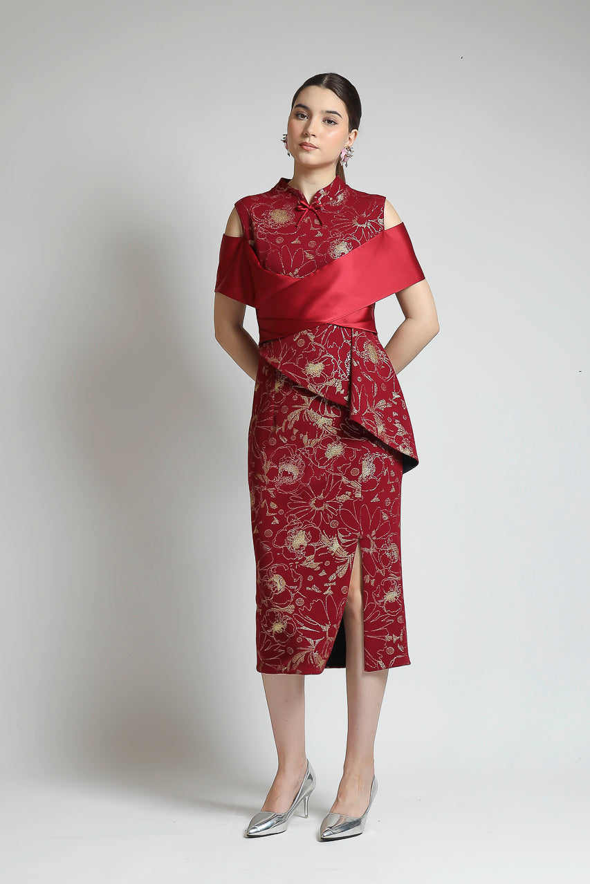 Bloom et Champs Meihua Red Dress